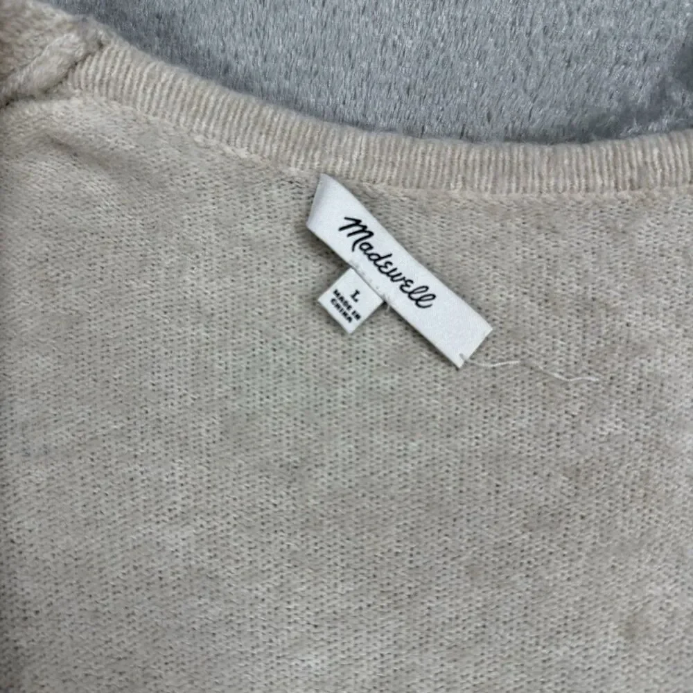 Madewell Kent Cardigan Women's Large Multicolor Striped Wool Blend